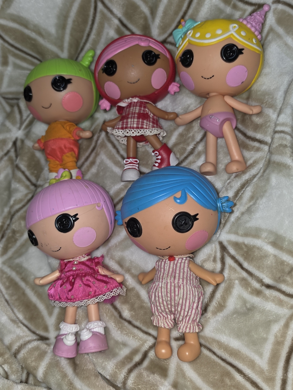 Lalaloopsy Mini Doll Lot of 5 MGA Mixed Characters Clothes Shoes TLC - Picture 3 of 5
